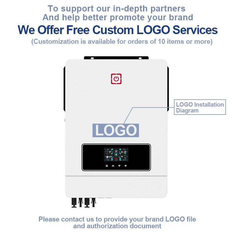 10.2kw 48VDC 230VAC Wide PV Input 90-500VDC Hybrid Solar Inverter Dual PV Input Dual Output On Grid Off Grid Hybrid Inverter