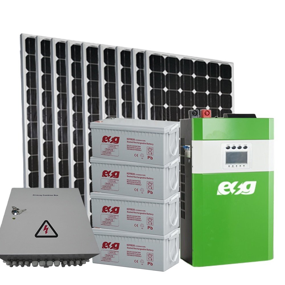 ESG 5KW Solar System 20kw 30kw 40kw 50kw 60kw 80kw 100kw solar energy systems Complete solar kits solar system home