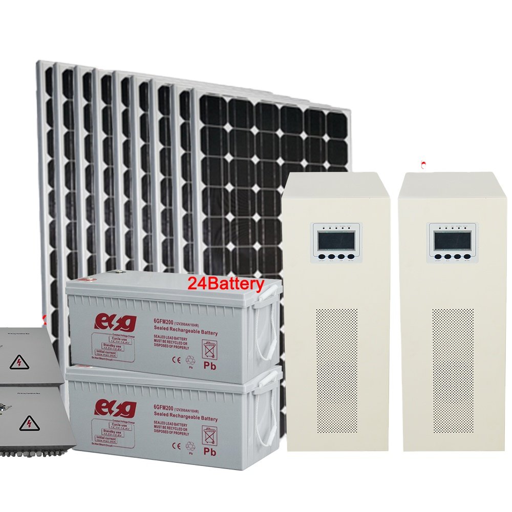 ESG 5KW Solar System 20kw 30kw 40kw 50kw 60kw 80kw 100kw solar energy systems Complete solar kits solar system home