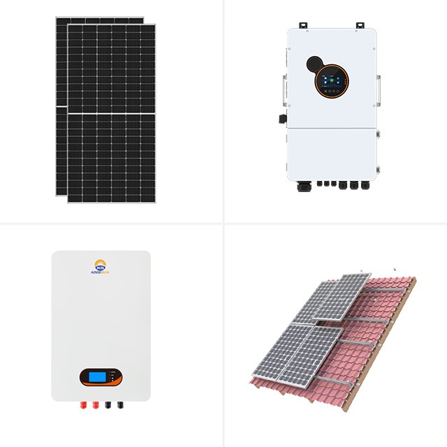 Complete Residential 10kw 20kw Solar Panel System For Home Use Split Phase Hybrid inverter With Lithium Battery