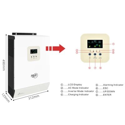 3kw 5kw Off Grid Inverter Power Inverter High Quality Cheap MMPT Solar Hybrid Inverter