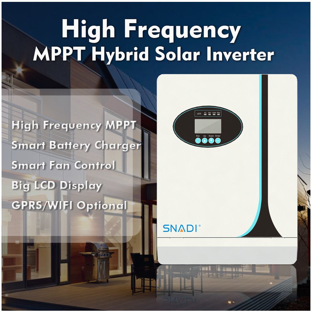 High Frequency parallel 5.5kw 5kw 80A hybrid solar inverter smart battery charger design HOME POWER SYSTEM kits solar inverter