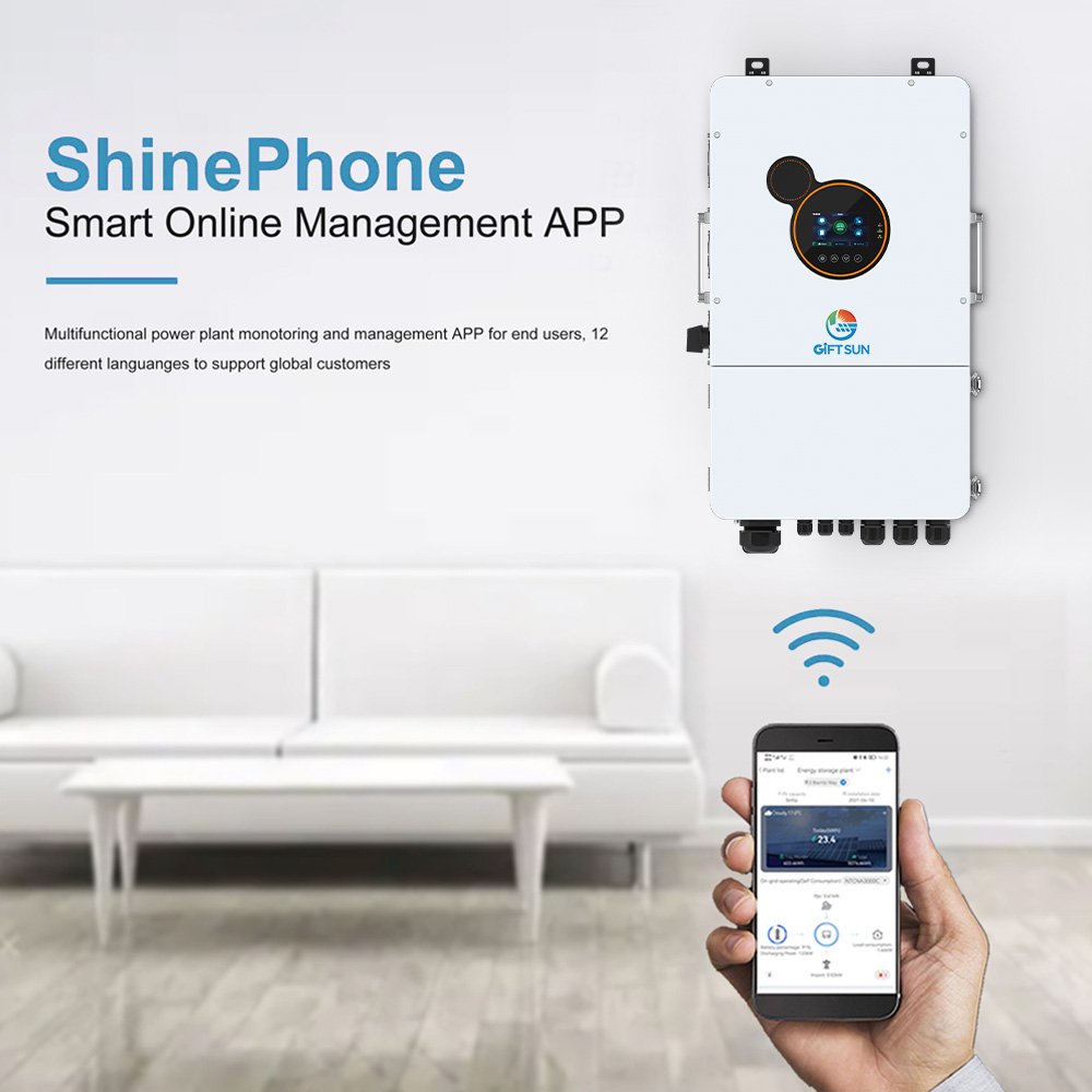 Srne Hybrid Us Version Sei-12k -up Split Phase Solar Power Inverter 48v 220v Solar Inverter With Mppt