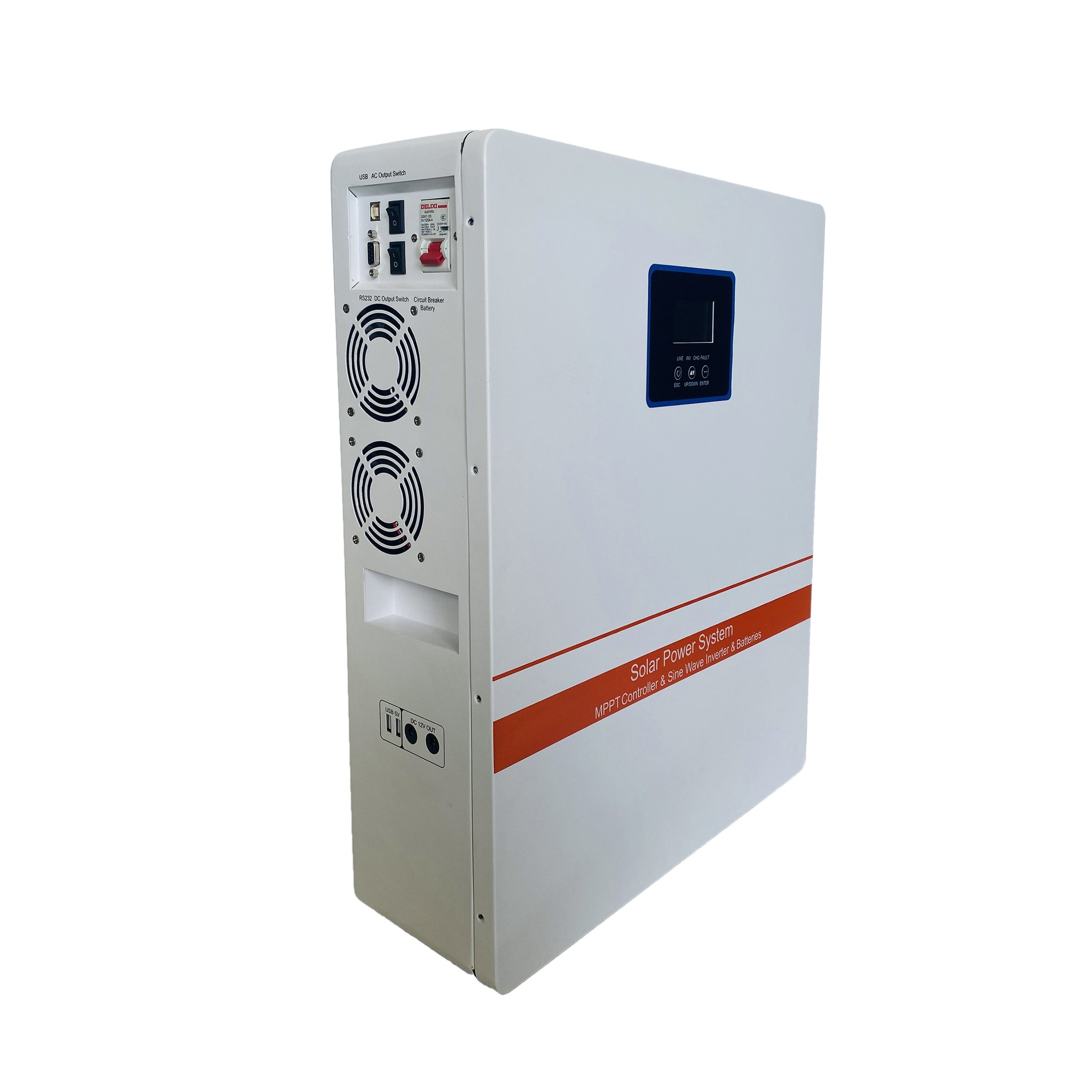3kw solar inverters 110V 220V MPPT and LifePo4 battery integrated 3000W home energy storage off grid inverter