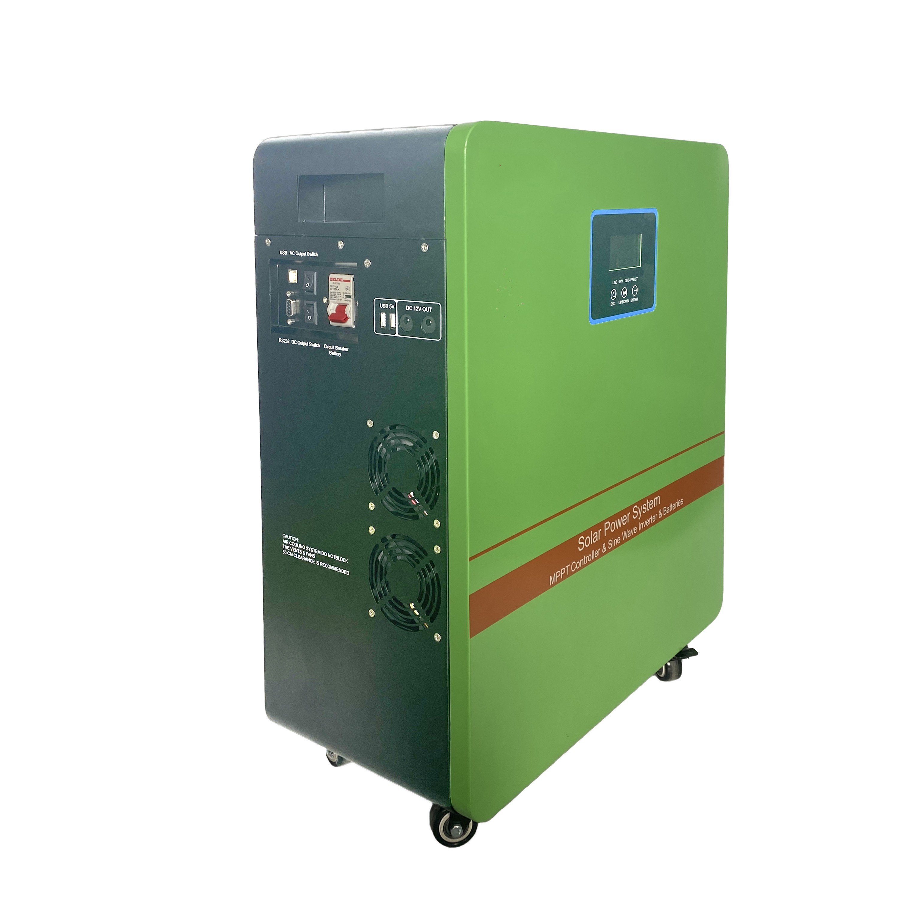 3kw solar inverters 110V 220V MPPT and LifePo4 battery integrated 3000W home energy storage off grid inverter