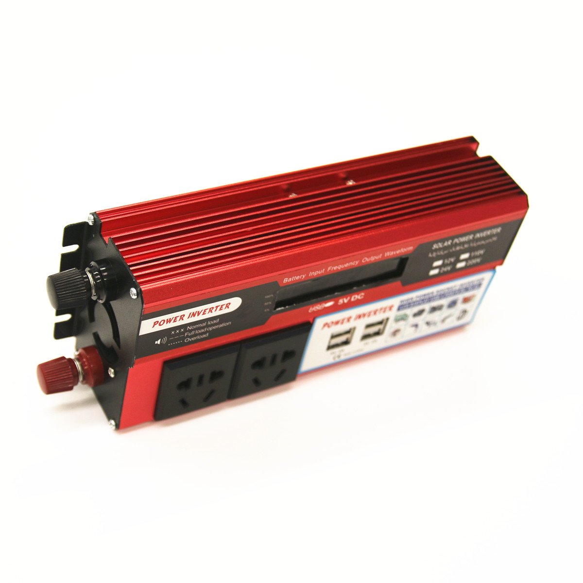 DC to AC Two Universal Sockets 1000Watt Solar Inverte Modified Sine Wave Inverter 12V
