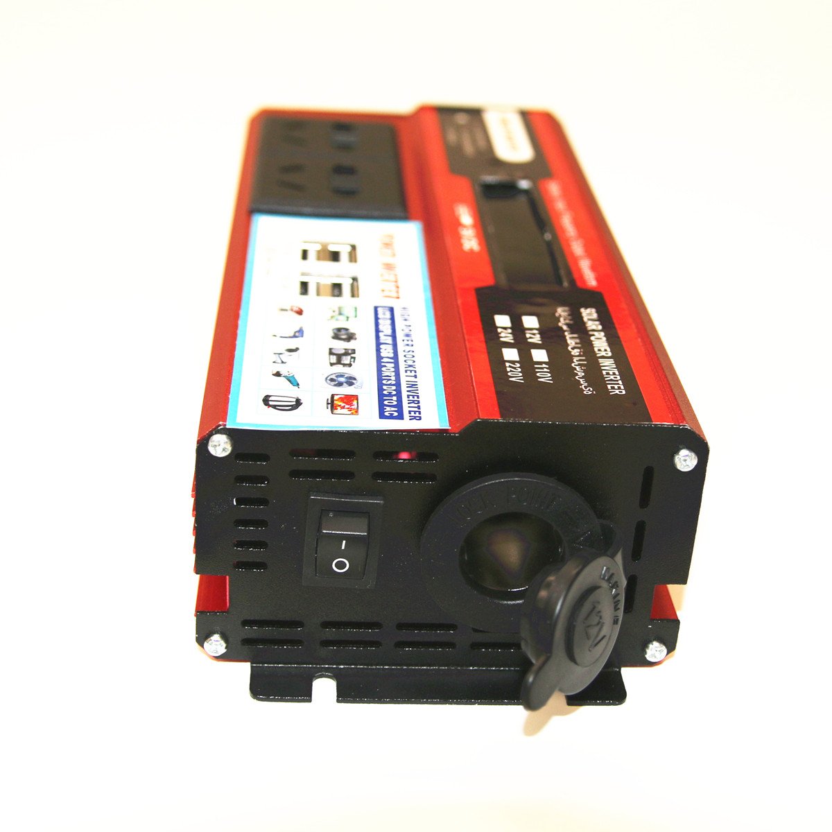 DC to AC Two Universal Sockets 1000Watt Solar Inverte Modified Sine Wave Inverter 12V