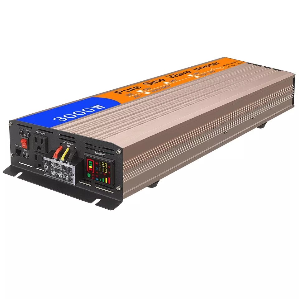output power 3000W Pure Sine Wave Inverter UPS inverter with AC Battery Charger DC12V,24V, AC 110V, 220V