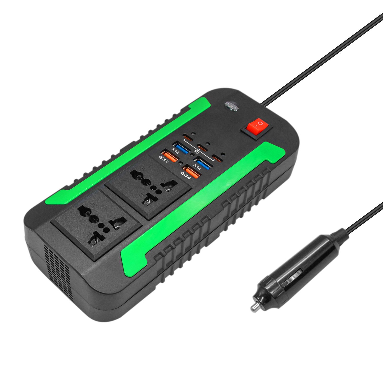 Universal Socket Converter Solar DC to AC 110v 12v 300w Inverter Portable Solar Power Inverter