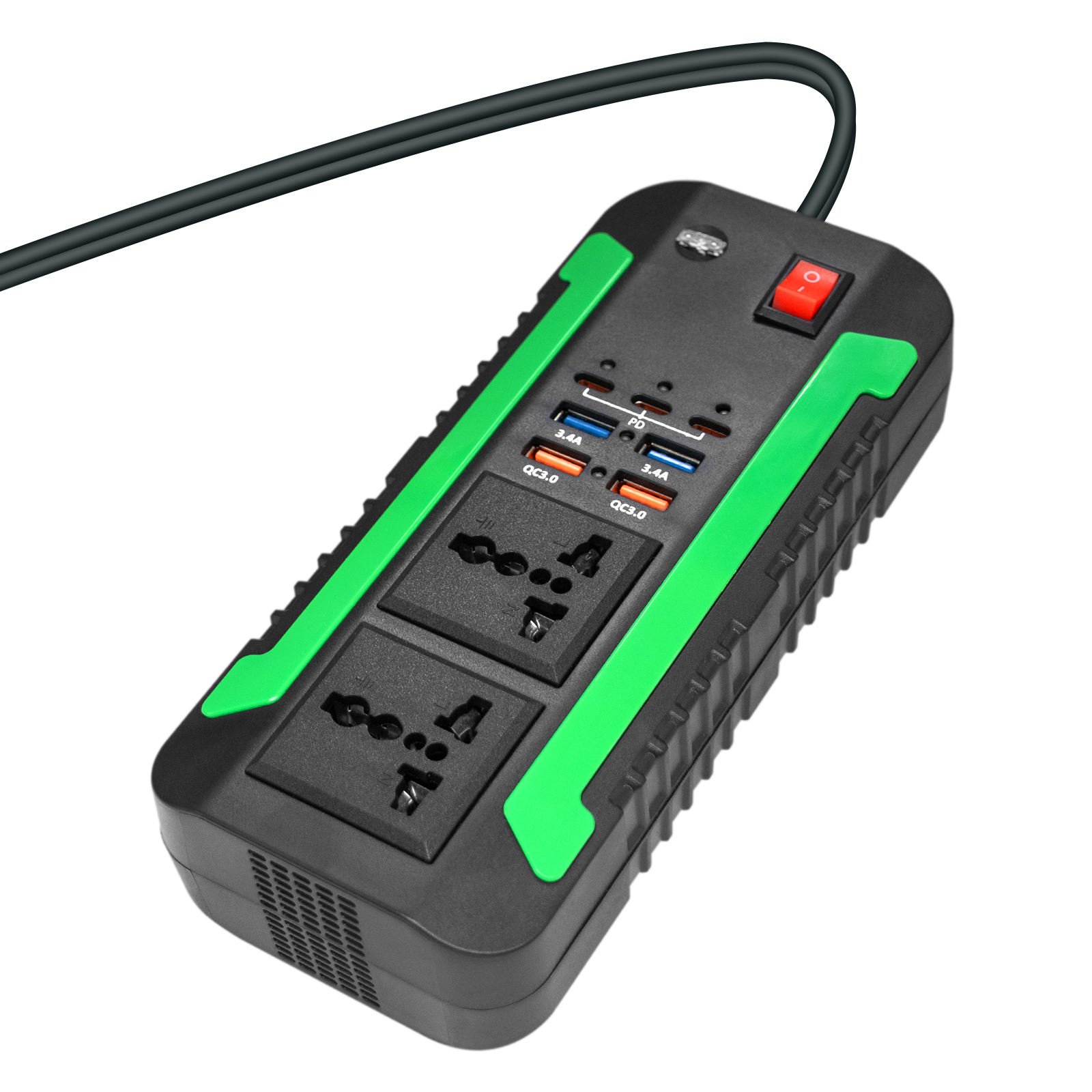 Universal Socket Converter Solar DC to AC 110v 12v 300w Inverter Portable Solar Power Inverter
