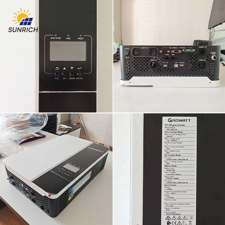 Good Price Growatt SPF 5000 ES Off Grid Solar Inverter 48V 5kw Off Grid Solar Power System