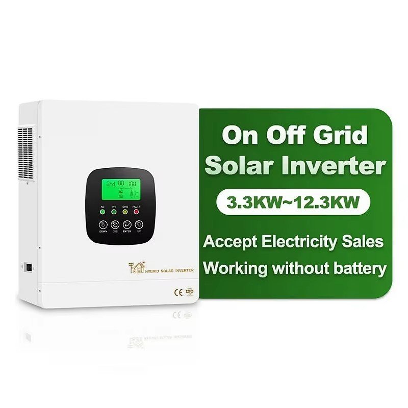 Hybrid Grid Inverter 3.3KW-12.3KW Pure Sine Wave Home Solar Inverter with MPPT WiFi & AC Output