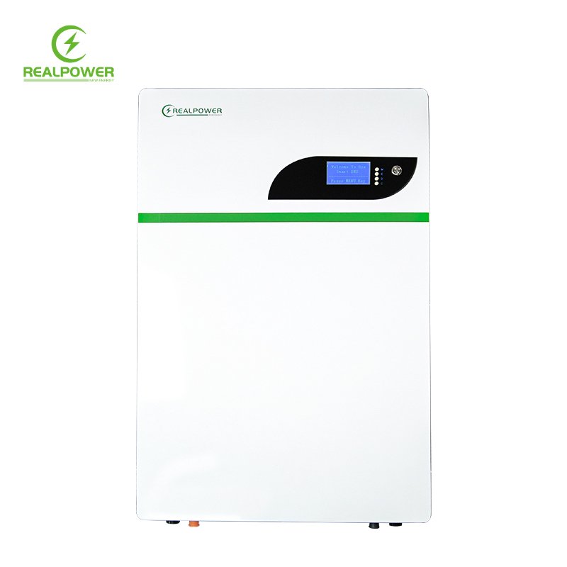 Realpower 6000 Cycles Powerwall DE 5Kw Energy Storage Battery LiFePO4 Solar Home Powerwall Battery 51.2V 100Ah 10Kwh Powerwall
