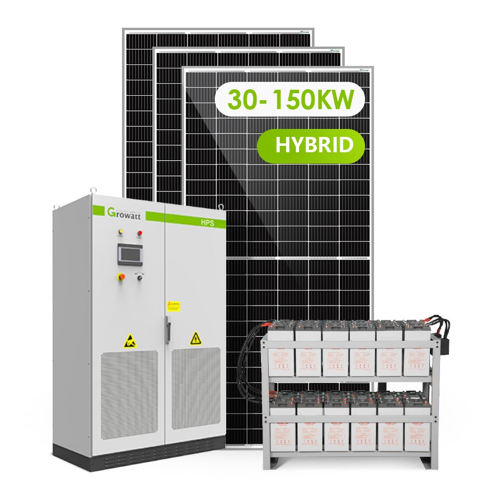 Hot Sale 30kw 50kw Solar Panel Power Generator Hybrid System Kits With Lithium Battery For Commercial
