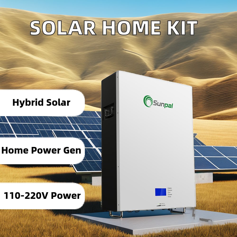 China Technology Home Hybrid Solar Energy System Complete 5Kw 8Kw 10Kw 12Kw Grid-Connected Solar Panel Power Set Solar Kit