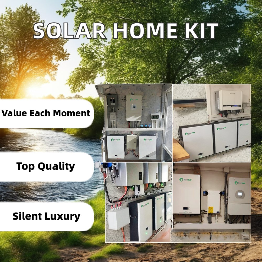 China Technology Home Hybrid Solar Energy System Complete 5Kw 8Kw 10Kw 12Kw Grid-Connected Solar Panel Power Set Solar Kit
