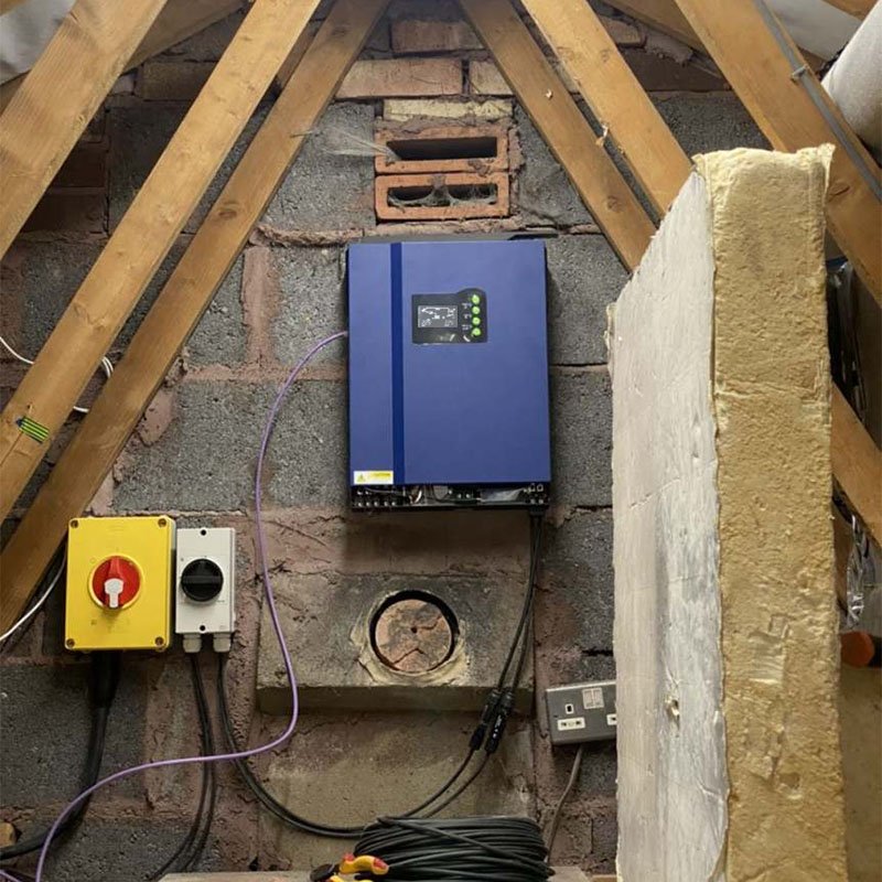 Off Grid Hybrid Pure Sine Wave 48V 5kw High Voltage PV Solar Panel Inverter