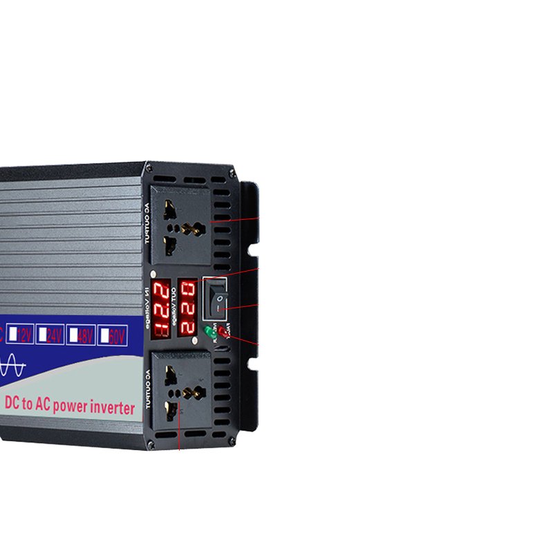 Hybrid Solar Inverters Photovoltaic Pure Sine Wave Inverter to 220V110V Solar Vehicle Household Off-grid 1-5kw 12v-96v Multiple