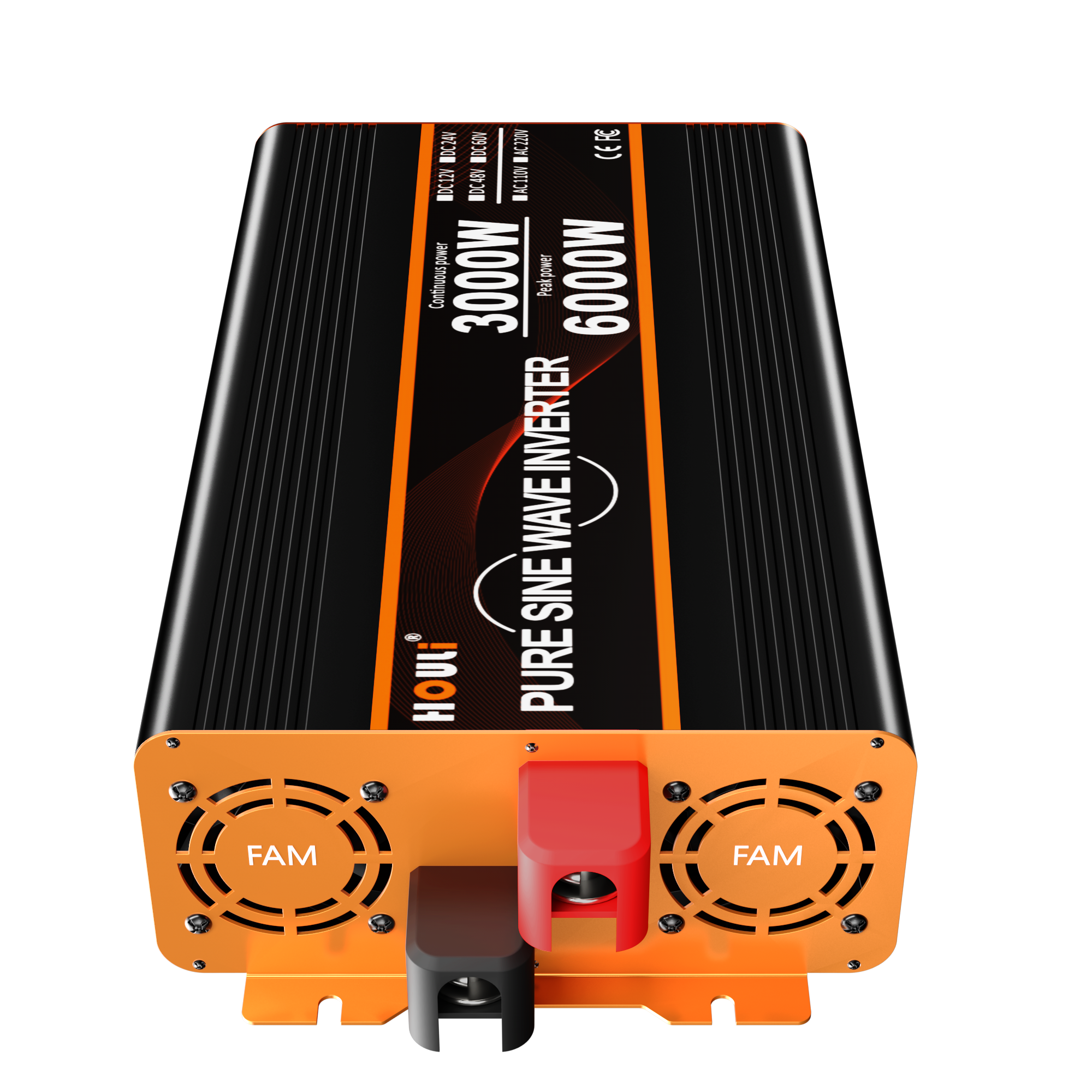 HOULI 12v 4000w 5000w 6000w 10000w solar car power 3kw off grid inverter 12v 24v 48v 220v 120v pure sine wave 4000watt 3000 watt