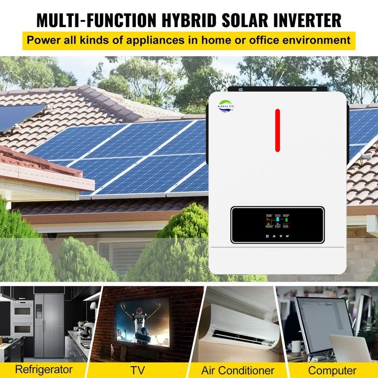 Wholesale Price 24V 48VDC 4.2KW 6.2KW Off Grid Hybrid Solar Inverter Pure Sine Wave Inverter built-in 120A MPPT Solar Controller