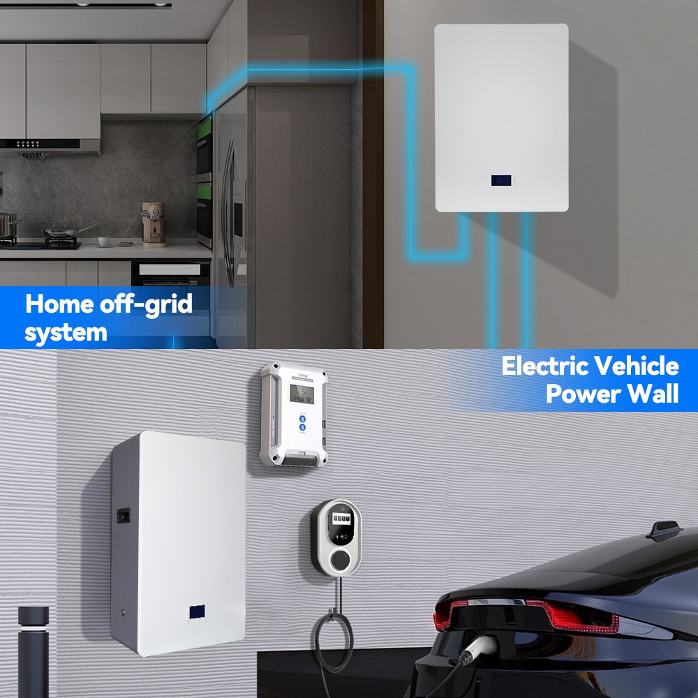 Power Wall 5kw 10kw 15kwh 48v 100ah 150ah 200ah Lifepo4 Home Wall Mounted Lithium Ion Battery Solar Energy Storage Powerwall