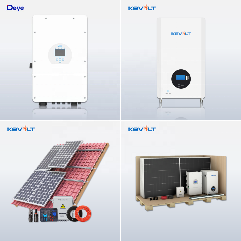 Single Phase Photovoltaic System 5KW 6KW 8KW 10KW 12KW Hybrid Solar Energy System Complete Solar Kit For Home