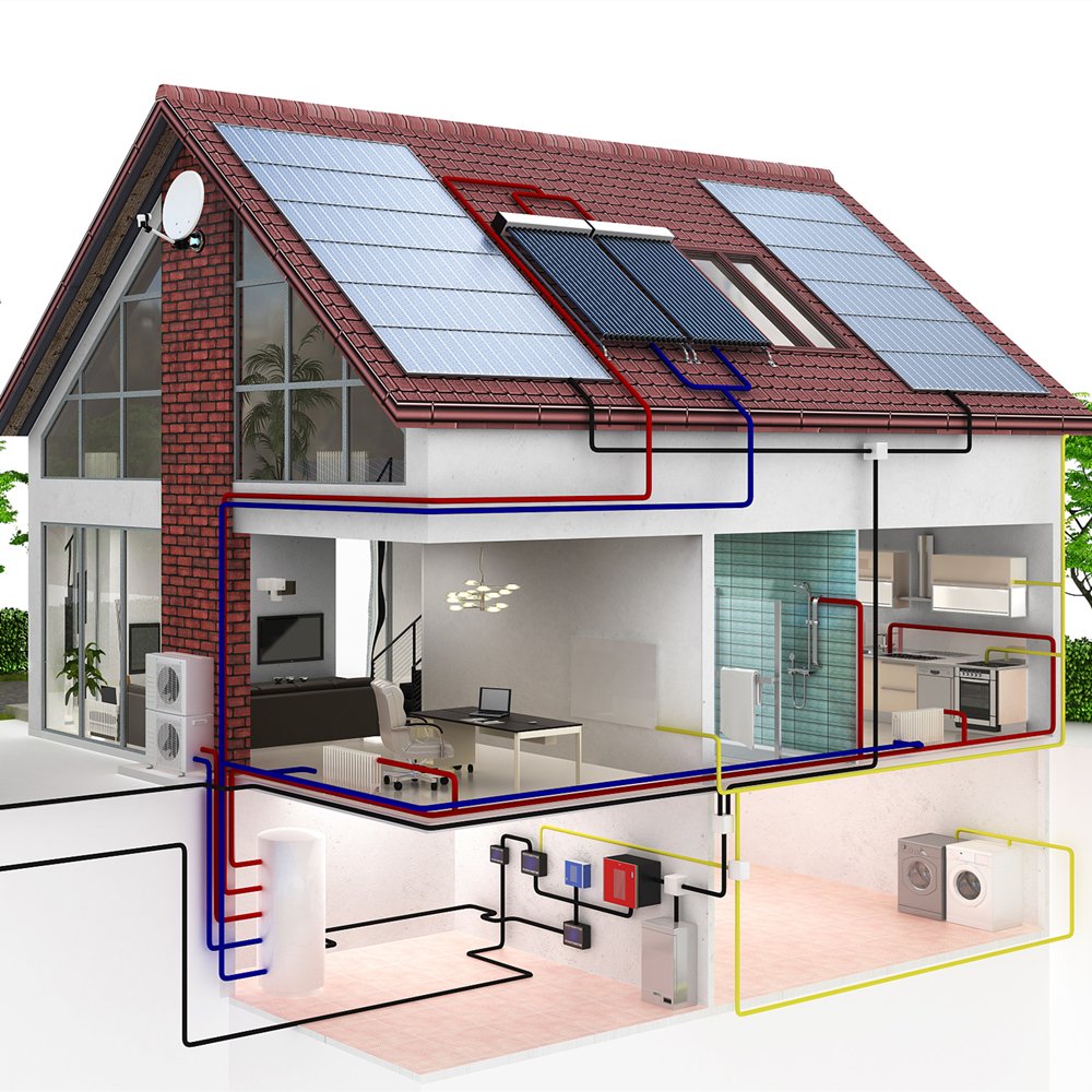 Single Phase Photovoltaic System 5KW 6KW 8KW 10KW 12KW Hybrid Solar Energy System Complete Solar Kit For Home