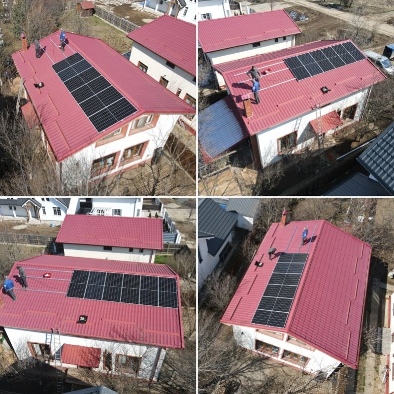 Single Phase Photovoltaic System 5KW 6KW 8KW 10KW 12KW Hybrid Solar Energy System Complete Solar Kit For Home