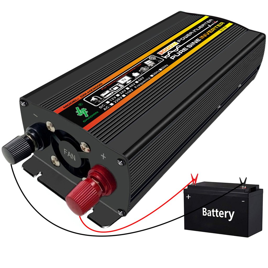 3KW 12V 220V Pure Sine Wave Portable Wall Power Solar Inverter