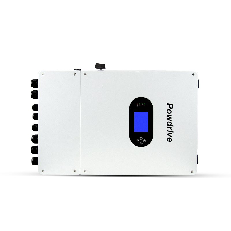 Powdrive 8kw 8kva 48V hybrid solar inverter on off grid with built-in MPPT solar charger with parallel function pure sine wave
