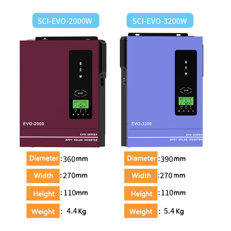 portable rechargeable battery mini 12v 2000W 3000W solar inverter charger