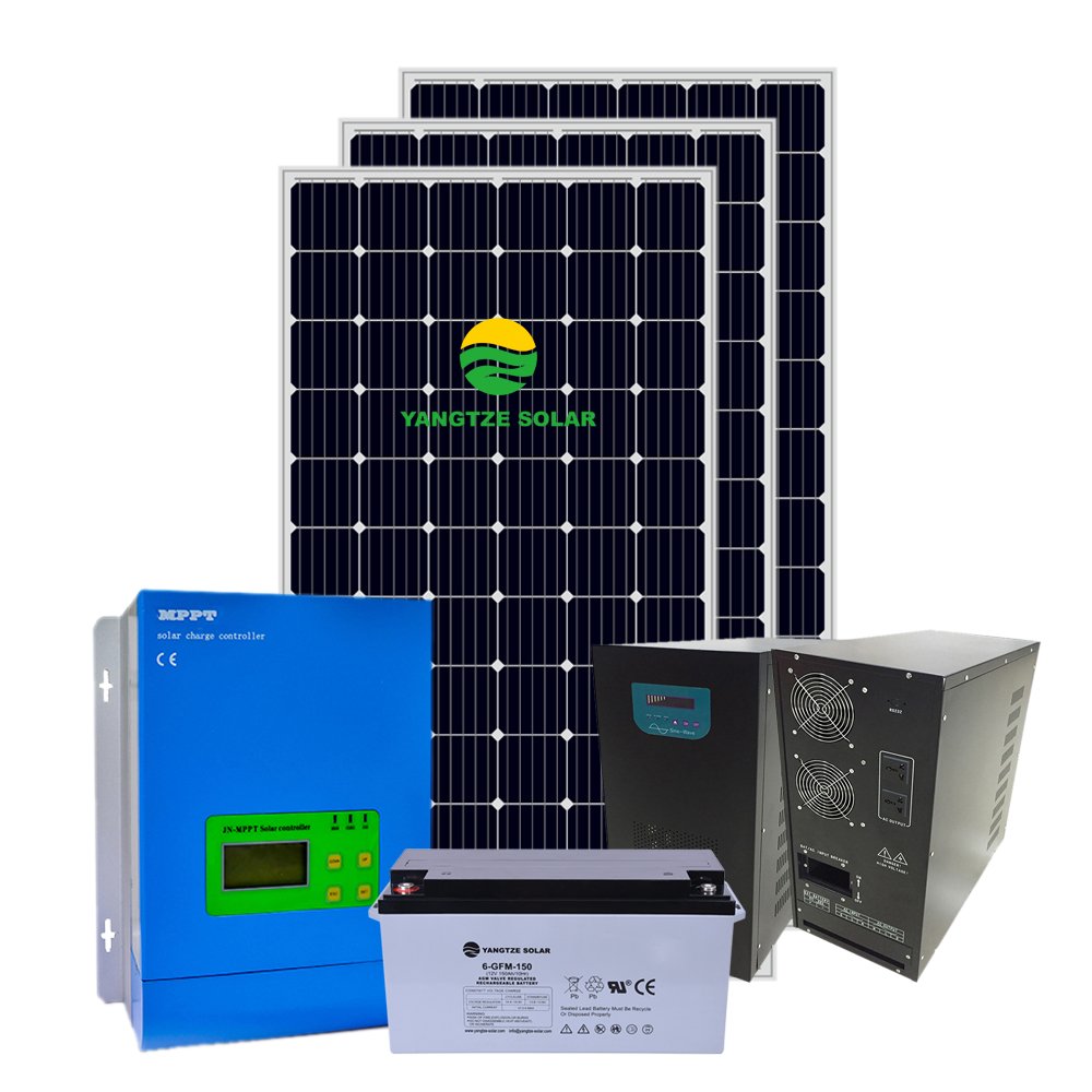 Yangtze CE ISO Approved 10kw complete home solar air conditioner power system