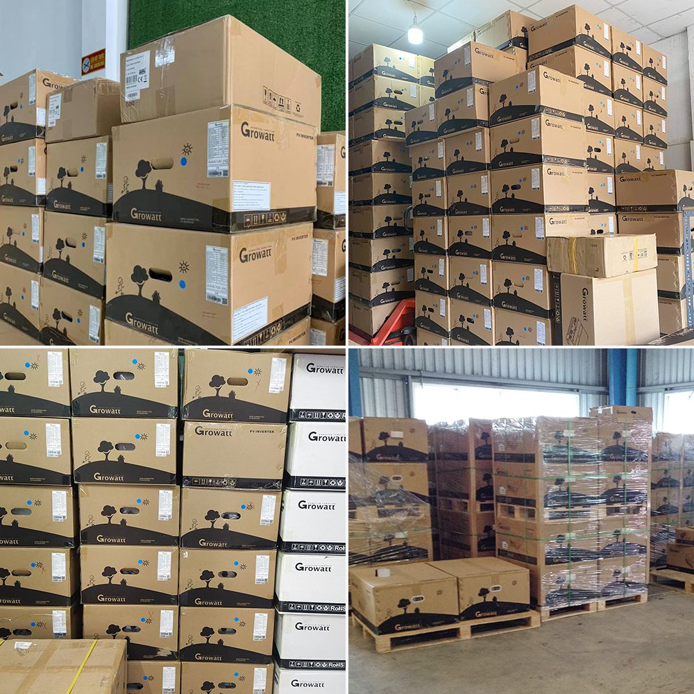 Growatt Smart On Grid Hybrid Solar Inverter 100Kw 250Kw 300Kw 600Kva 3 Phase Hybrid Grid Tied Solar Power Inverter Growatt