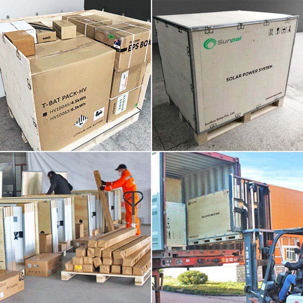 Solar Energy System 50kva 100kva 200kva With Growatt Commercial Big Watt Inverter For Industrial Use