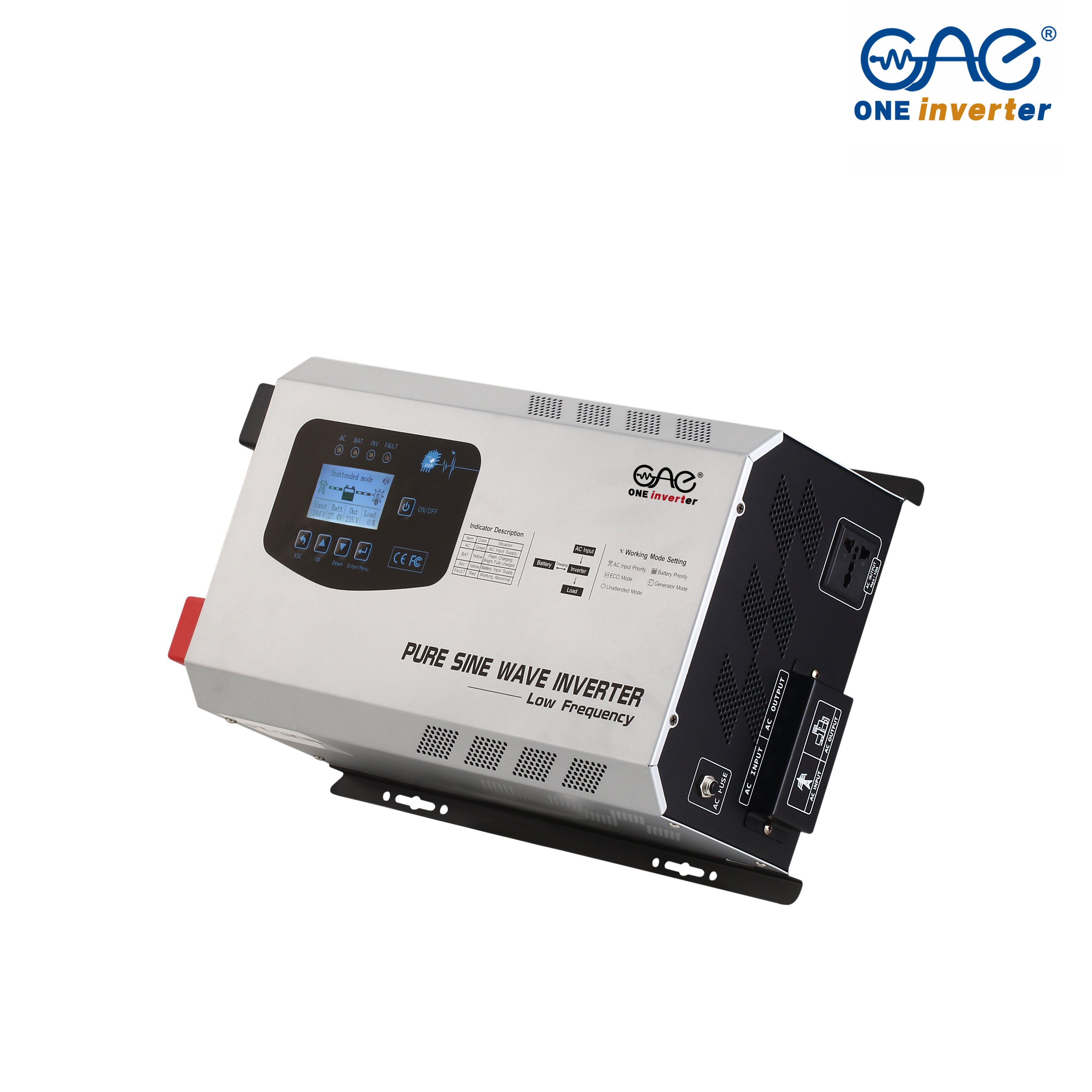 inversor de corriente 12v a 220v one inverter power pure sine wave solar inverter 3kw