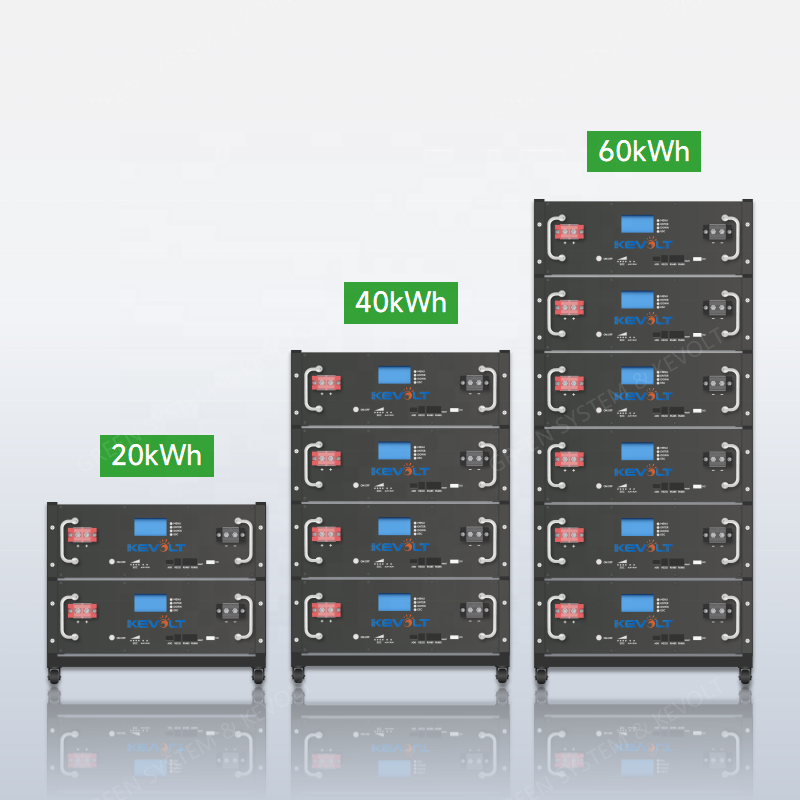 Lifepo4 Lithium Solar Battery 10kWh 20kWh 30kWh 40kWh 50kWh 60kWh Rack Mounted Home Energy Storage System