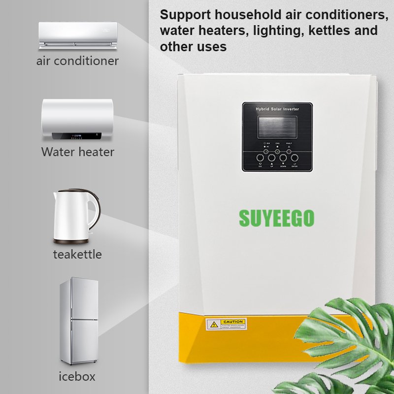 SUYEEGO Parallel Inverter Single Phase single Phase Off Grid Solar System 48V 220V 5000W 5.5KW Hybrid Inverter with 80A MPPT
