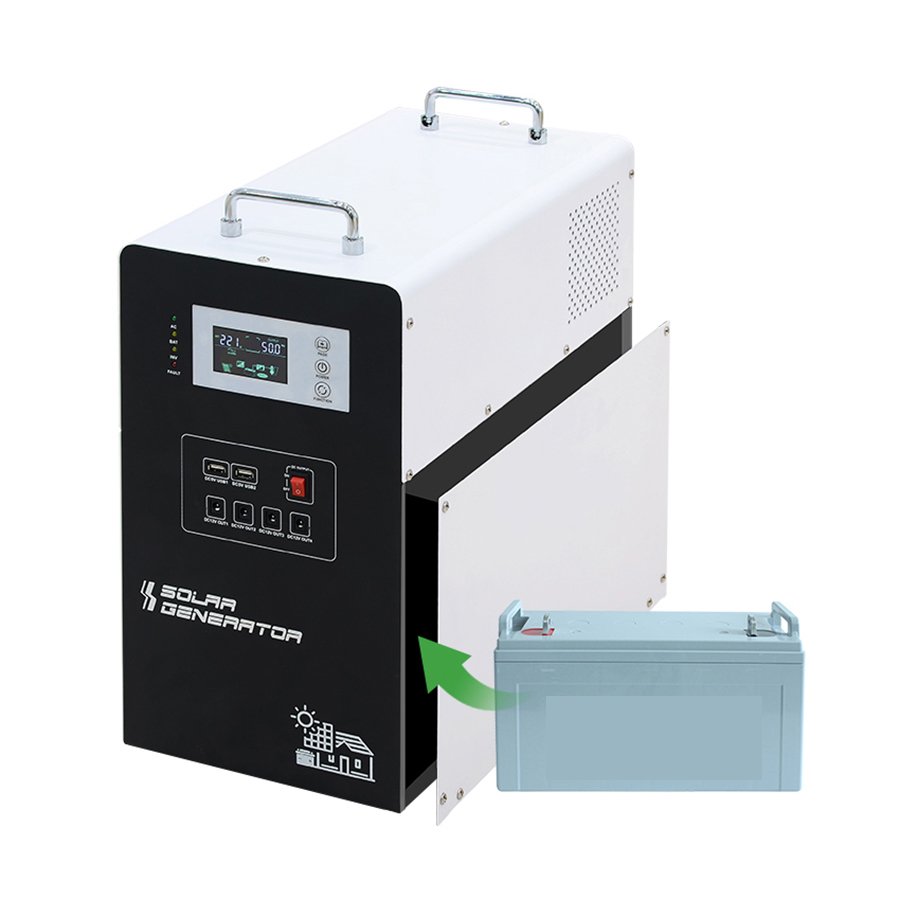 Combine inverter/solar controller/battery all in one 12v 300w 500w 1000w pure sine wave charger ups hybrid solar power inverter