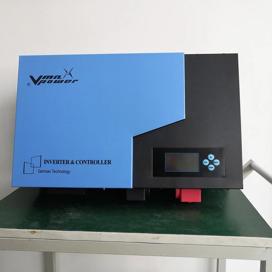 Vmaxpower Hybrid Inverter 2kw Off Grid Solar Panel High Frequency 24v 48v with MPPT Charge Controller Inverter