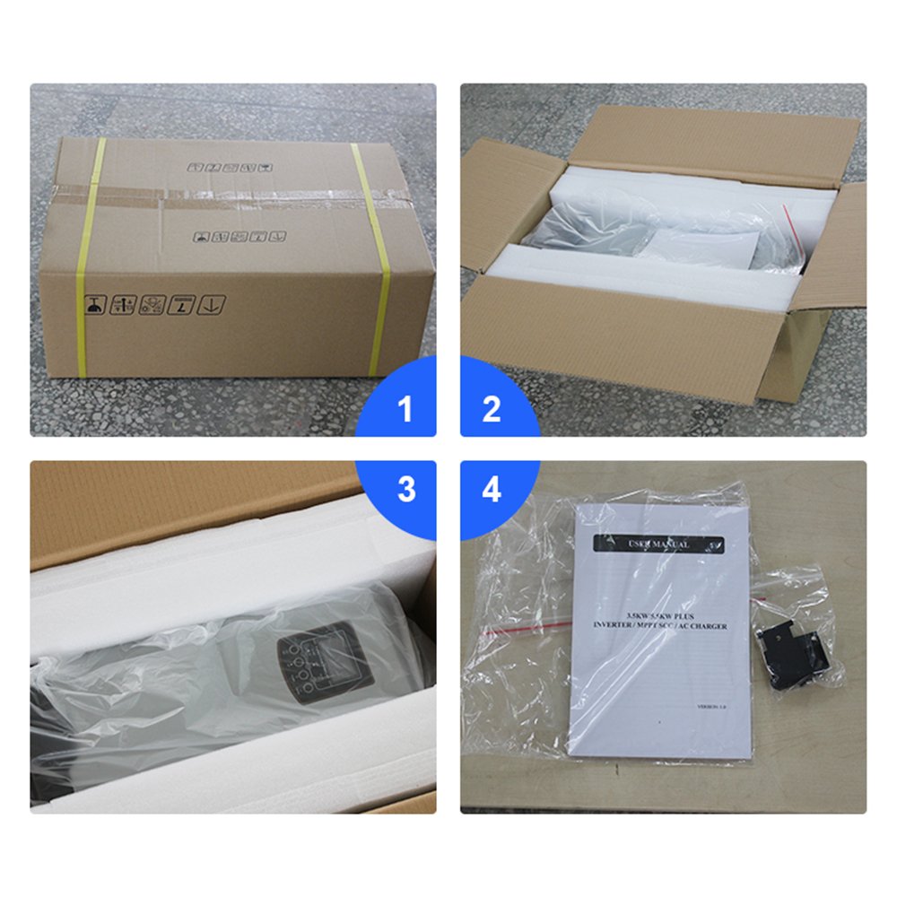 Off Grid 3.6Kw 6.2Kw Grid Tie Inverter 24V 48V Pv Inverter Mppt Hybrid Solar Inverter With Battery Charger