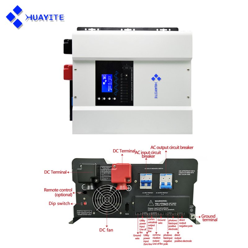 1KW-12KW Solar Inverter Low Frequency Solar Pure Sine Wave Solar Inverter 12V 24V 48V off Grid Solar Energy System