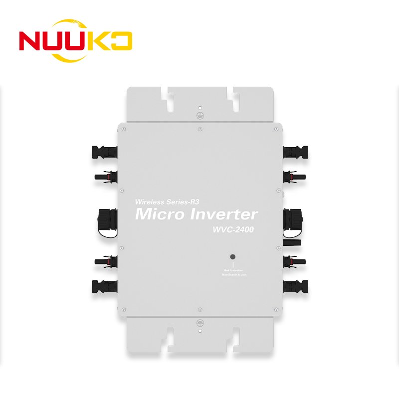 Micro Inverter High Output Efficiency Solar Panel DC/AC On Grid 2400W Solar Inverter for Solar Power Home Energy System