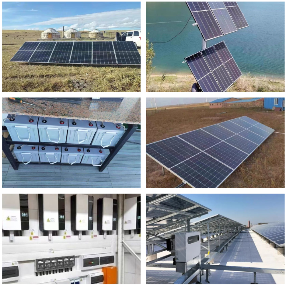 10000 Wattssolar Energy System Complete Hybrid Solar Inverter 5kw Solar System on Grid 12v Off Grid Tecnologia Lithium Ion Mono