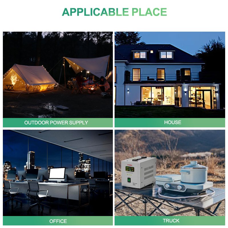 Customized 300w 500w 700w 800w 1000w 1500w 2000w 12v 24v 110v 220v dc ac off grid modified sine wave power system solar inverter