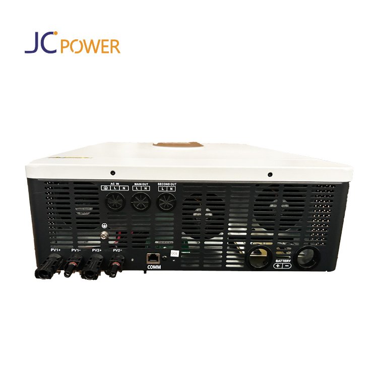 Pure Sine Wave Inverter 220V Dual Output 6KW Hybrid Solar Inverter With MPPT Charge Controller For Solar Energy System