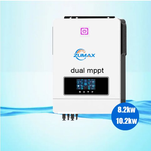 zumax hot selling cheap price mppt built in 6200w 7200w 8200w 10200w hybrid solar inverter 48v 230vac