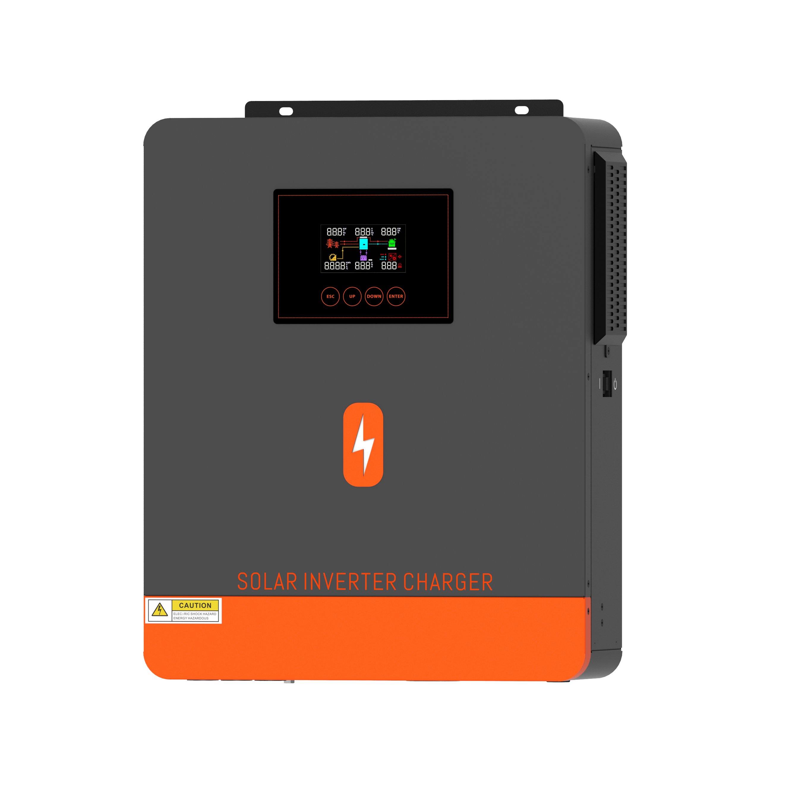 Top Quality Powmr 3.6KW DC 24V Solar Inverter 110v/120Vac MPPT Hybrid Solar Inverter for Home Appliance