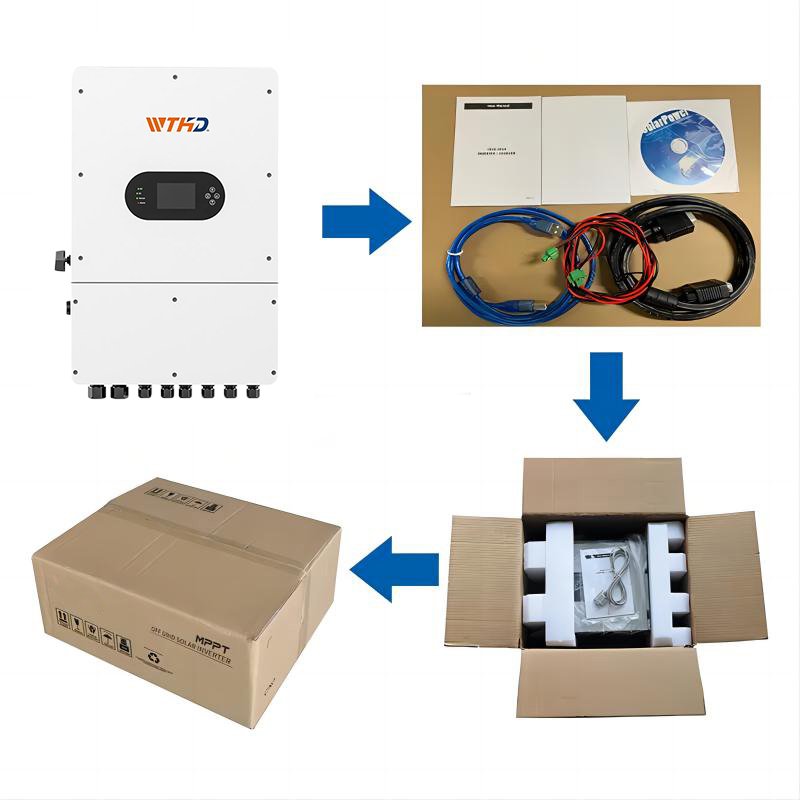 12kw Single Phase Inverter Photovoltaic Pure Sine hybrid off grid Dual Solar Inverters for home use solar energy system