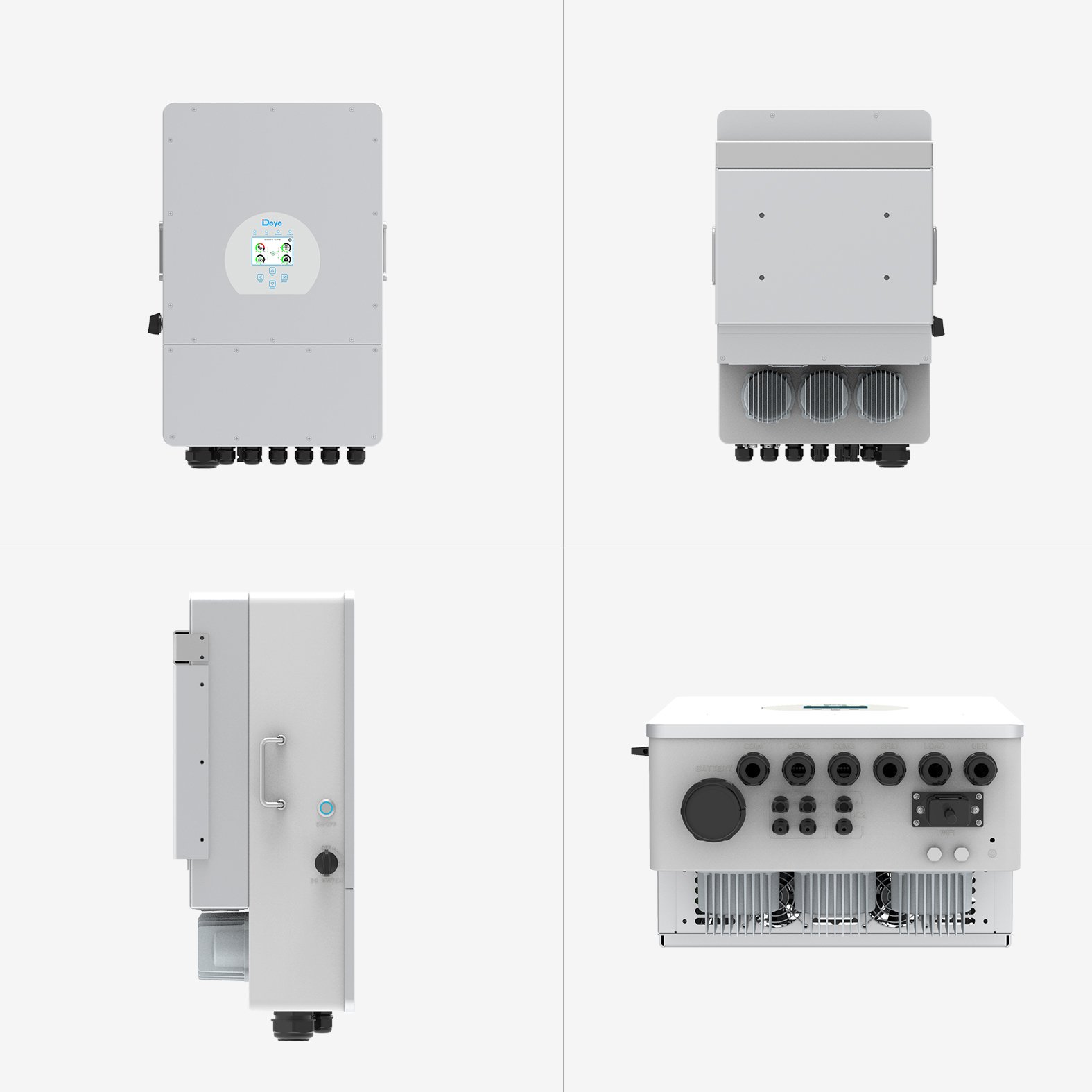 Germany Stock Deye 8kw 10kw 12kw Hybrid Inverter 3Phase 48V Solar Inverter Deye SUN-5K-SG03LP1-EU Sun-12k-sg04lp3-eu In Eu Stock
