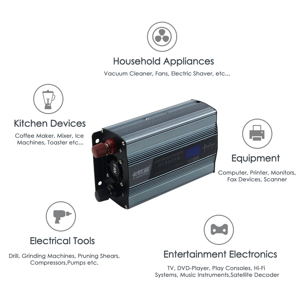 Hot sale car power inverter dc 12v ac 220v 300w 600w pure sine wave smart 300w solar inverter price with LCD display